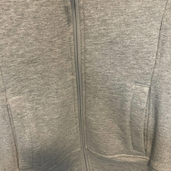 Mondetta Sport Hoodie Gray thumbholes full zip Sz M pockets fleece lined - Picture 5 of 9